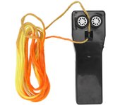 Juguete lanzador de cuerda, hélice de cuerda eléctrica de mano para descompresión, gatos, niños, juguetes al aire libre