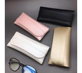 Estuche para gafas de moda para mujer y hombre, funda protectora, estuche portátil para gafas de sol, estuche para gafas de lectura negro