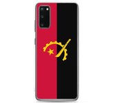 Coque Téléphone - Samsung - Galaxy S20 Plus - Drapeau Angola - Souple - Multicolore