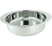 Olla de mesa Miyazaki Seisakusho Jutoku de 25 cm Fabricada en Japón Compatible con IH Compatible con todas las fuentes de calor Cocción al calor Sin agua/Residual JN-25B plata