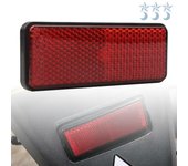 Reflector cuadrado de alta reflectividad para motocicleta, vehículo eléctrico modificado, bicicleta, placa de arcilla trasera, dispositivo de advertencia de freno