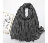 2024 Primavera y otoño invierno nuevo algodón y cáñamo bufanda larga y fina viaje versátil protector solar chal cálido para mujeres 90*180cm gris