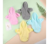 Winer-Ropa para Perros, Sudadera con capucha de diseño puro para perros y gatos, abrigo para perros, chaqueta para cachorros, Chihuahau, Ropa para mascotas, Perro Pug, novedad de 2022 XS 0-1.5KG gris