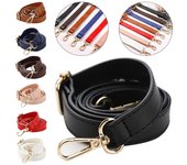 Bolsos de hombro tipo bandolera ajustables y desmontables, accesorios, cinturones para bolsos, correas de cuero, asa para monedero azul