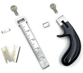 Calibre cortador de cinturón de cuero profesional para dibujar correas de cuero, herramienta de bricolaje para tiras