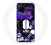 Funda para Vivo Y21s 2021 / Y21 2021 Bangtan Sonyeondan BTS Logo Army Bomb Lightstick