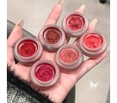Lápiz labial mate nude rosa enlatado, colorete en crema, pasta pigmentada, resistente al agua, de larga duración, colorete labial, cosméticos