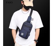 Bolso de pecho Unisex, bolsa de Almacenamiento Simple, mochila pequeña de viaje ligera, bolso cruzado, bolsos individuales de moda informales azul oscuro