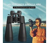 Binoculares HD Alcance de visión nocturna Gran angular Ipx4 Impermeable de larga distancia para observación de aves en astronomía negro