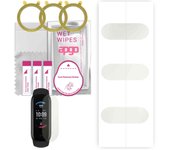 3 protectores de pantalla de hidrogel apgo MATTE para Amazfit Band 5, película de hidrogel, con capa de posicionamiento de fácil instalación
