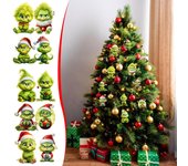 Adorno colgante para árbol de Navidad de dibujos animados del Grinch 1