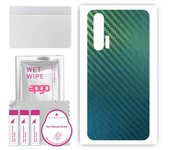 apgo Protective Skin Sticker for the back compatible with Honor 20 Pro, Wrap Film, Foil, Vinyl - Pattern Carbon Chameleon CAKA1