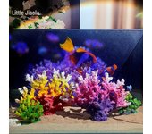 Adorno colorido para acuario de arrecife de coral: Ramas de hierro de resina para decorar peceras 1 piece