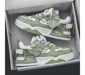 Zapatos deportivos casuales de otoño de moda de estilo nacional para hombre con suela gruesa 40 verde claro