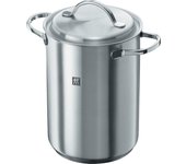Olla para pasta Zwilling Special Pasta Vegetable de acero inoxidable compatible con IH japonesa plateada  Twin & Cooker  4,5 l [Producto autorizado] 40990-005 plata