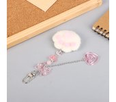 Lindo llavero de garras de gato de peluche rosa Y2K, llavero de corazón de amor, llavero dulce y femenino para niñas, colgante para bolso, funda para auriculares