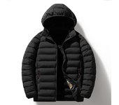 Abrigo de invierno acolchado para hombre, chaqueta acolchada de plumón ajustada, cálida y multicolor. L