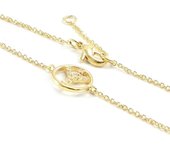 Les Trésors De Lily [I3704] - Bracelet plaqué or 'Peace' blanc doré - 10 mm oro
