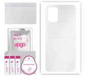 apgo Ultra Clear Protective Skin Sticker for the back compatible with OnePlus 8T, Wrap Film, Hydrogel Film, Flexible, Soft TPU with positioning layer