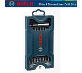 Bosch Juego de puntas para destornillador eléctrico de 25 uds, juego de brocas eléctricas en forma de X para herramientas eléctricas Bosch