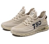 Zapatillas sin cordones para hombre con cordones - Zapatillas deportivas resistentes a los olores - Ligeras y transpirables 39 beige