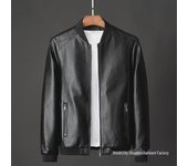 Chaqueta de motociclista de cuero estilo coreano entallada para hombre 2023: moderna, elegante e informal para primavera y otoño. 3XL