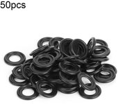 50 juntas de sellado para tapón de drenaje de aceite, arandelas, anillos 6525263536966, compatibles con Opel Astra
