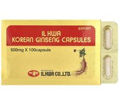 Ilhwa, cápsulas de ginseng coreano, 500 mg, 100 cápsulas