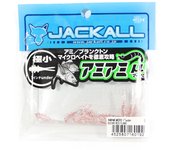 Jackall Soft Señuelo Amiami Micro Under 1 Inch Clear Red Flake (0192)