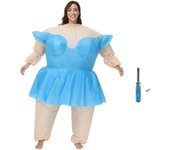 Disfraz de ballet inflable Disfraz de baile inflable de poliéster impermeable por 150?190cm Adulto Azul