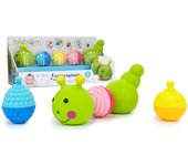 Juguete para bebé Lalaboom Lalaboom Beads Caterpillar 8 piezas BL500 Producto original verde