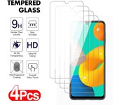 4 protectores de pantalla de vidrio templado para Samsung Galaxy M51, M52, M53, M54, M62, M31, M32, M33, M34, M42, 4G5G, M31S For Samsung A12 puro