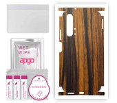apgo Protective Skin Sticker for the back+sides compatible with Honor 20 Pro, Full Wrap Film, Foil, Vinyl - Pattern Tigerwood