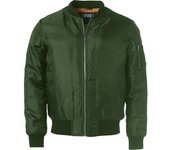 Clique Chaqueta Bomber Unisex Adulto 3XL verde del ejército