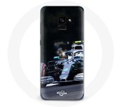 Coque pour Samsung Galaxy A8 Plus Formule 1 Valtteri Bottas Pilote automobile F1 Noir