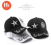 Moda bordado gorra de béisbol verano al aire libre ajustable Hip Hop sombreros hueso Snapback sombrero negro