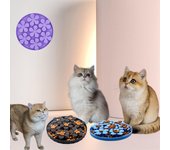 Productos para mascotas Alfombrilla para perros y gatos Cuencos de comida lenta con ventosa Almohadilla de silicona para lamer Comederos lentos para perros Dispensador de golosinas negro