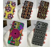 Funda con diseño de estampado de cera africana para OPPO Reno 11F, 10 Pro 4, 5, 6, 7, 8 Lite, 4Z, 5Z, 8T, OPPO Find X6, X5 Pro, X2, X3 Neo OPPO Reno8 Lite