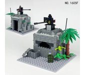 Serie militar Moc, pequeñas fortalezas militares, accesorios de escena DIY, bloques de construcción, juguetes, regalos