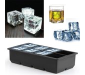 Molde para pudín, máquina para hacer hielo en cubitos, cubo grande 6/8, bandeja cuadrada, moldes para whisky, cócteles, silicona 6 lattice