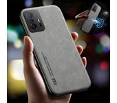 Para Xiomi 11 T Pro funda con textura de cuero soporte magnético para coche funda de teléfono para Xiaomi 11 T Mi11T Mi 11 T Pro Xiaomi11T funda trasera suave For Xiaomi 11T Pro azul