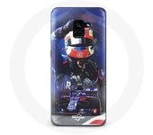 Coque pour Samsung Galaxy A8 Plus Formule 1 Pierre Gasly Pilote automobile F1 Rouge Bleu