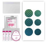 apgo Protective Skin Sticker for the back compatible with Apple AirTag, Wrap Film, Foil, Vinyl - Pattern Carbon Chameleon CAKA1