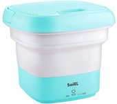 SaiEL Mini Lavadora Tipo Cubo Lavadora Ozono Alta Velocidad Vibración Mascotas Bebé Fácil de Operar Máquina, Plegable, Pequeña, Máquina, Compacta, Desinfección,