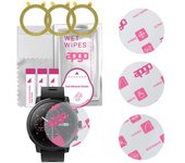 3x apgo Ultra-Clear Hybrid protective glass compatible with Amazfit Stratos 2, flexible nano glass, great replacement for tempered glass, scratch-resi