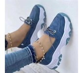 Zapatillas de deporte informales y transpirables con plataforma para mujer, zapatos vulcanizados de diseñador para mujer, calzado de tenis de moda para mujer 36