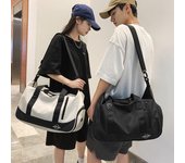 Bolsa deportiva antirrobo para gimnasio, con separación de humedad y sequedad, ligera, para viajes cortos gris