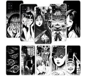 Funda de teléfono con diseño de cómic de terror Junji Ito Tomie Tees para Samsung Galaxy A12 A22 A32 A42 A52 A72 A51 A71 5G A41 A31 A21 A02S M12 M21 M31 Samsung A12 5G