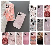 Funda de teléfono para Iphone 14 13 12 11 Pro Max Xs Max Xr X 12mini 14 Plus Senew Funda de corazón de diamante de oro rosa de lujo Funda Capa celular iphone XR