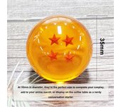 Juego de bolas de dragón de estrella transparente, juguete novedoso para niños, bolas de cristal medianas, 7 piezas con caja de regalo naranja